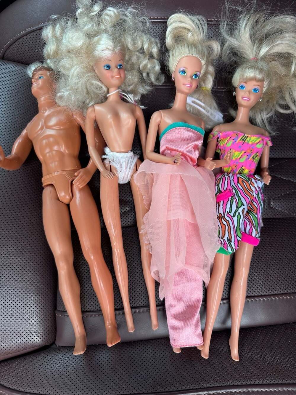 Mattel Barbie and Ken Vintage Doll Lot of 4